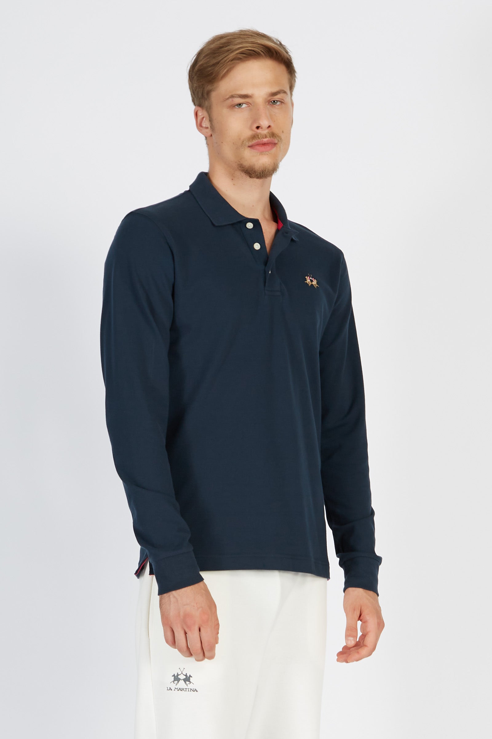 MAN POLO L/S PIQUET STRETCH