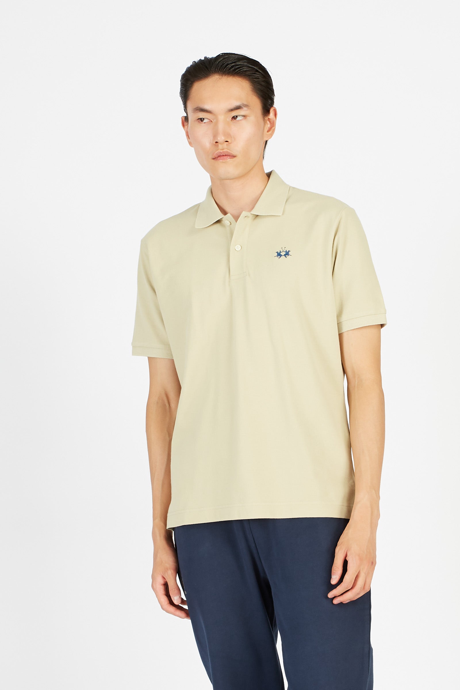 Kurzarm-Poloshirt mit geradem Schnitt für Herren - Tex