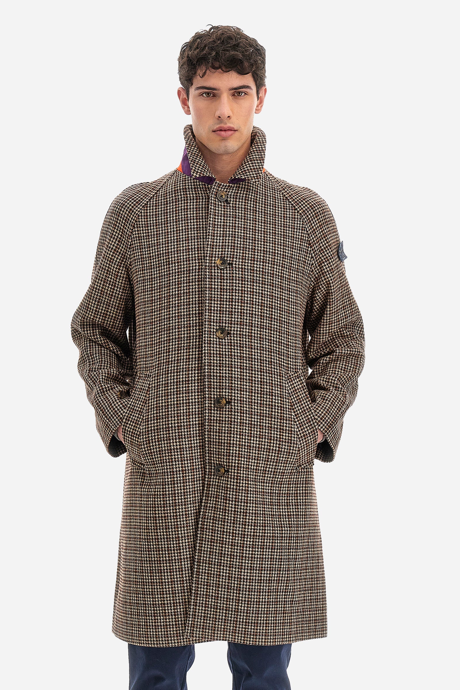Outdoor cappotto uomo regular fit - Worthington - Molè/RustBrown/OffWh