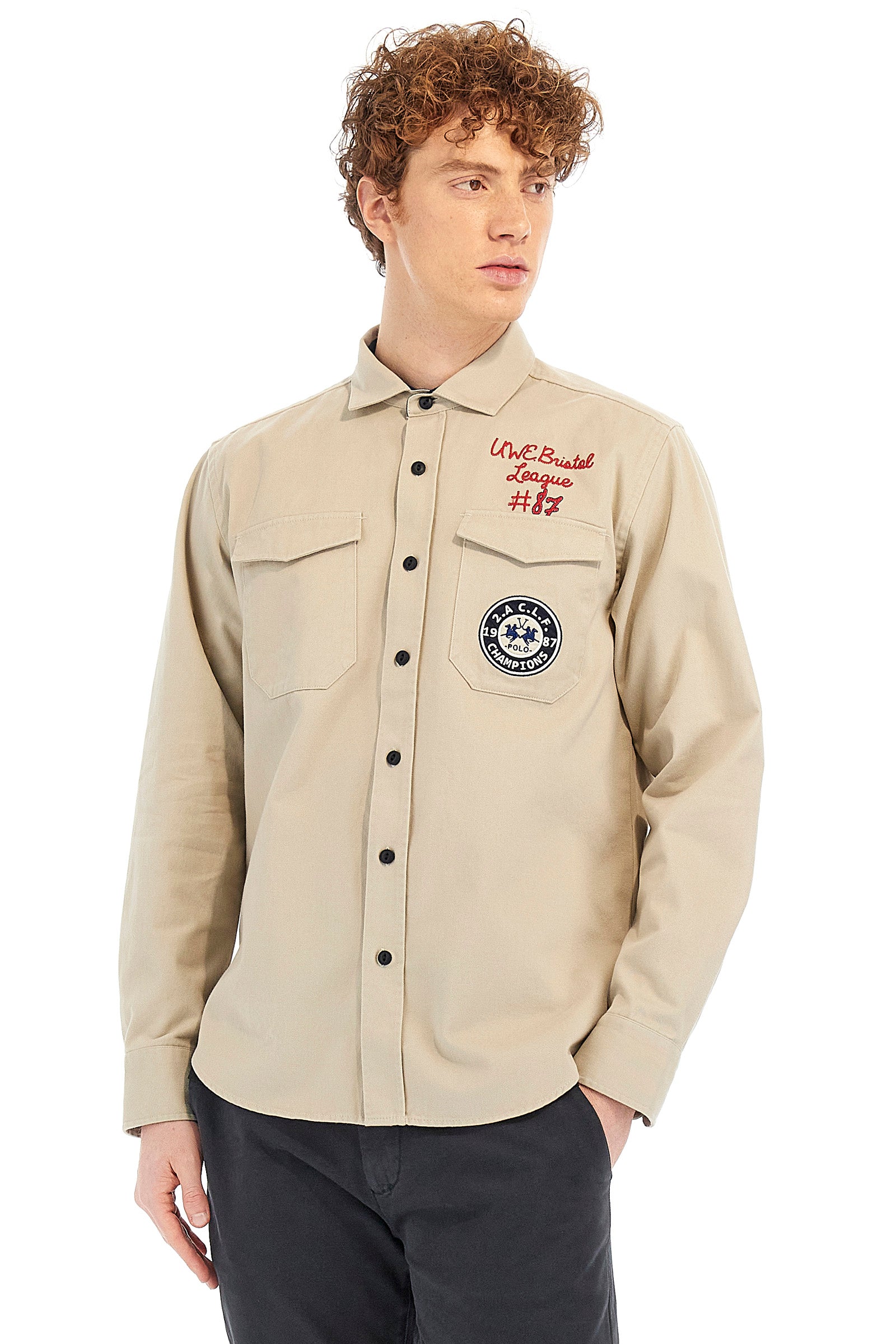 Camicia uomo regular fit - Wilhelm - Tidal Foam