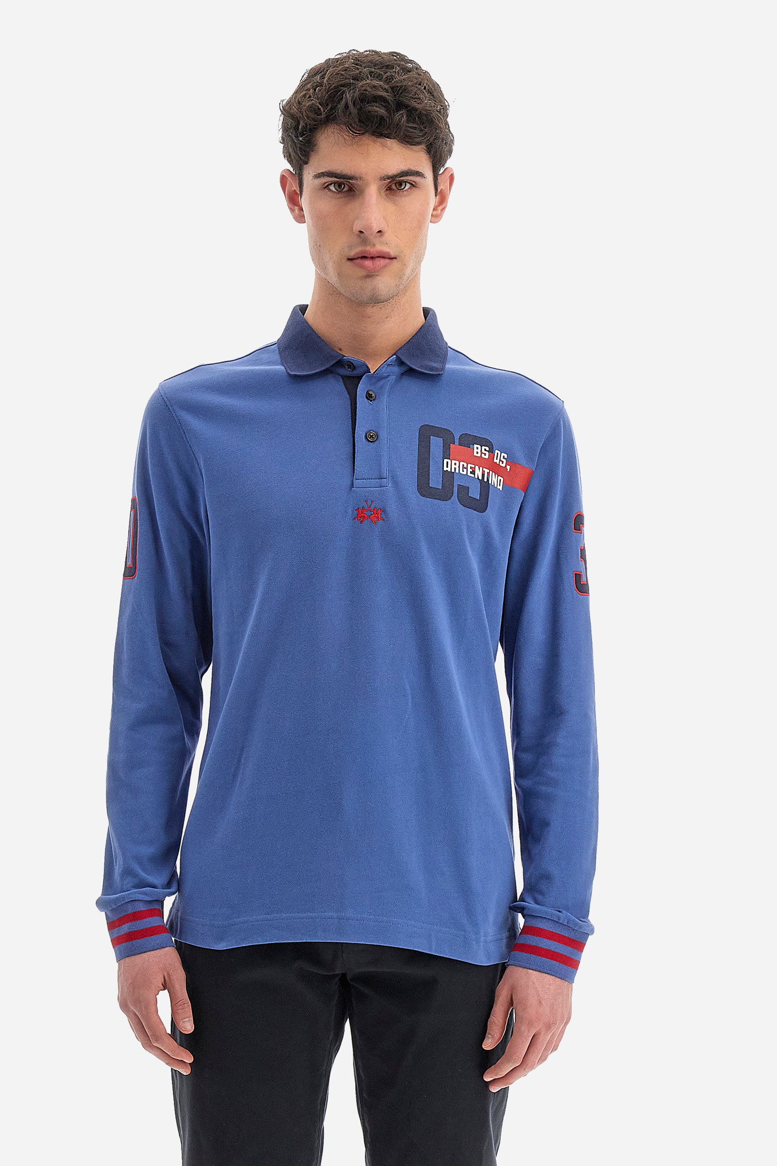 Polo uomo regular fit - Wray - Bijou Blue
