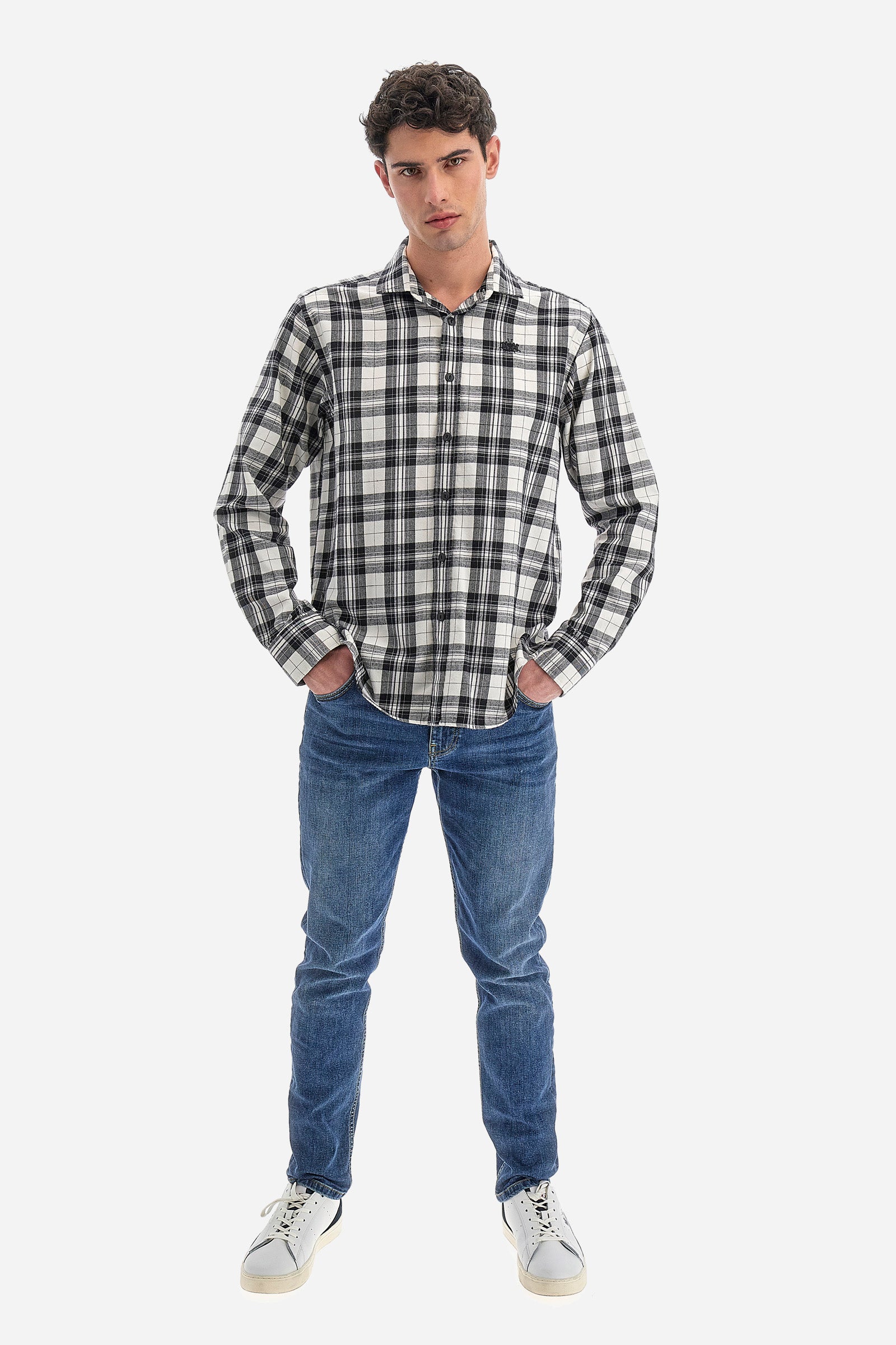 Camicia uomo regular fit - Innocent - Off White/Black