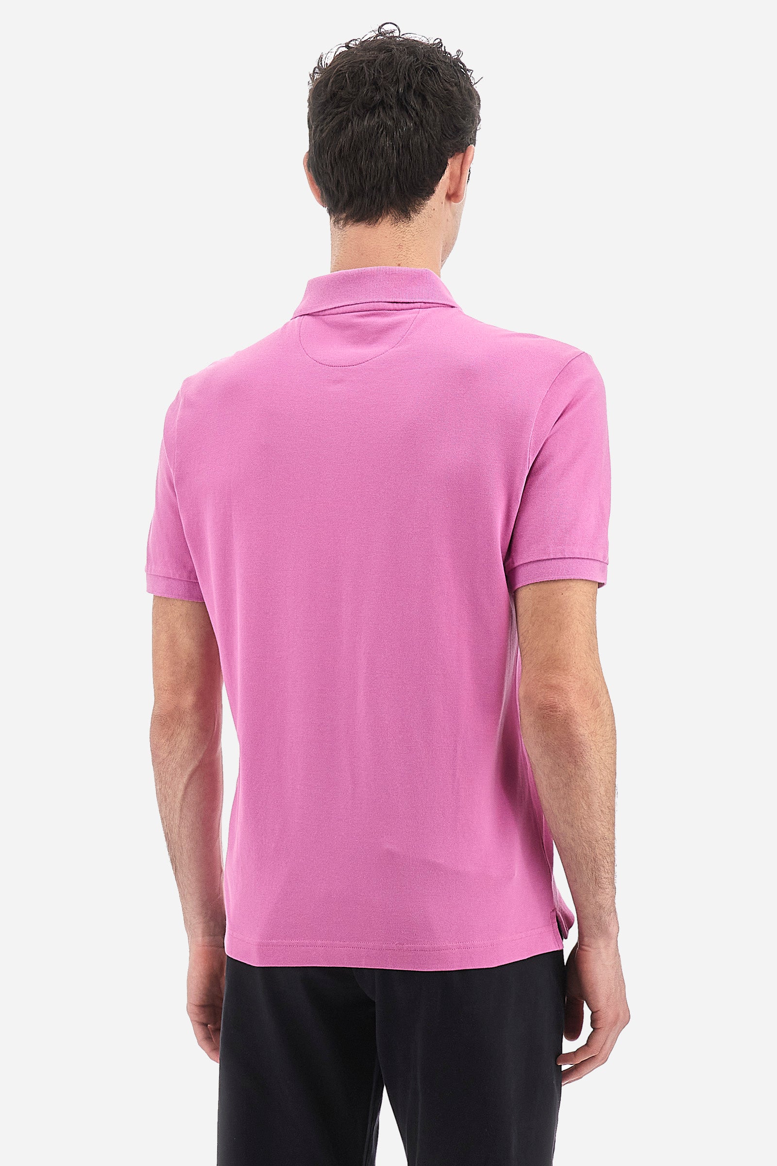 Polo da uomo a maniche corte regular fit - Tex - Lilac Rose