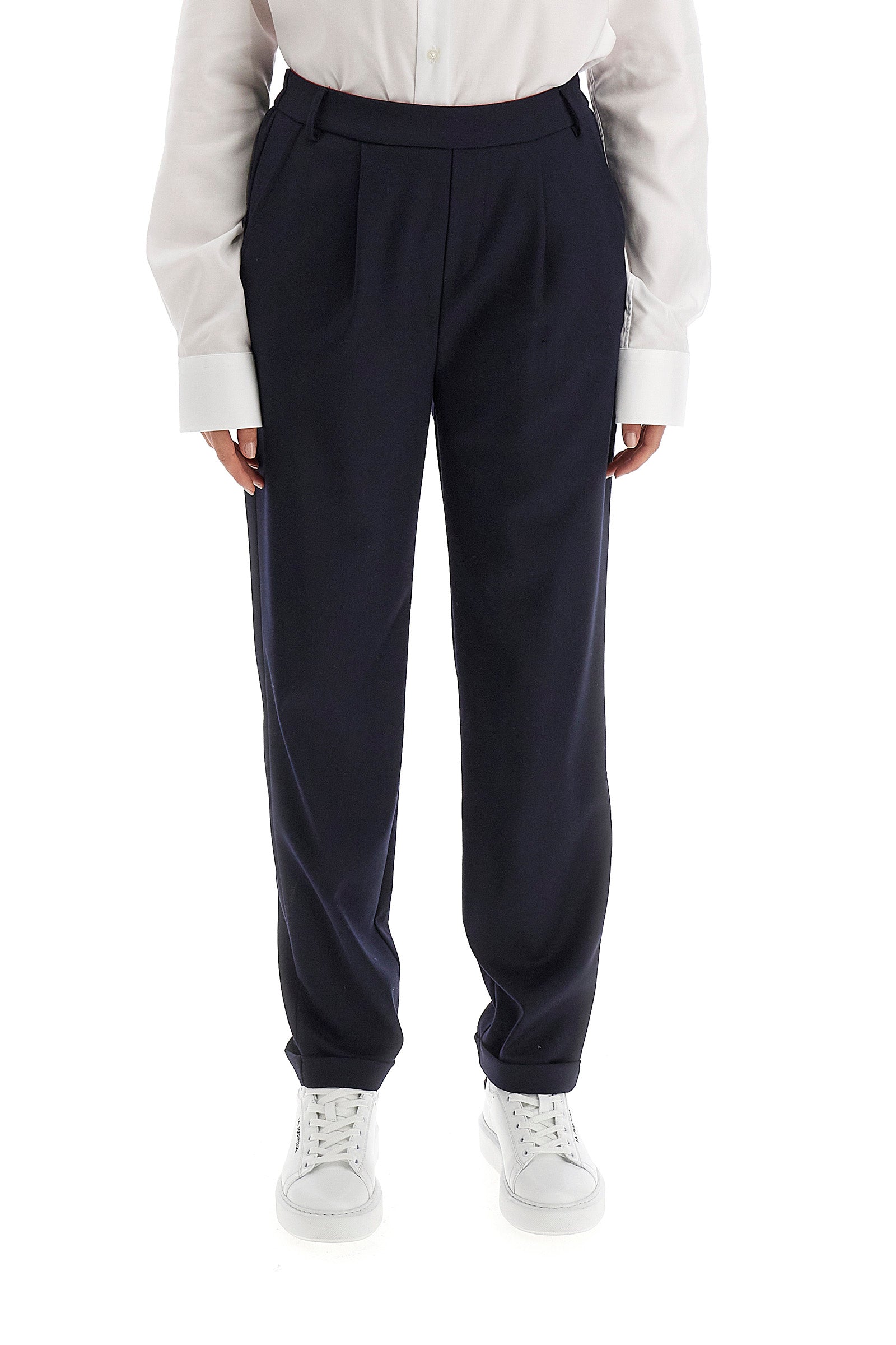 Pantaloni donna regular fit - Willena - Navy