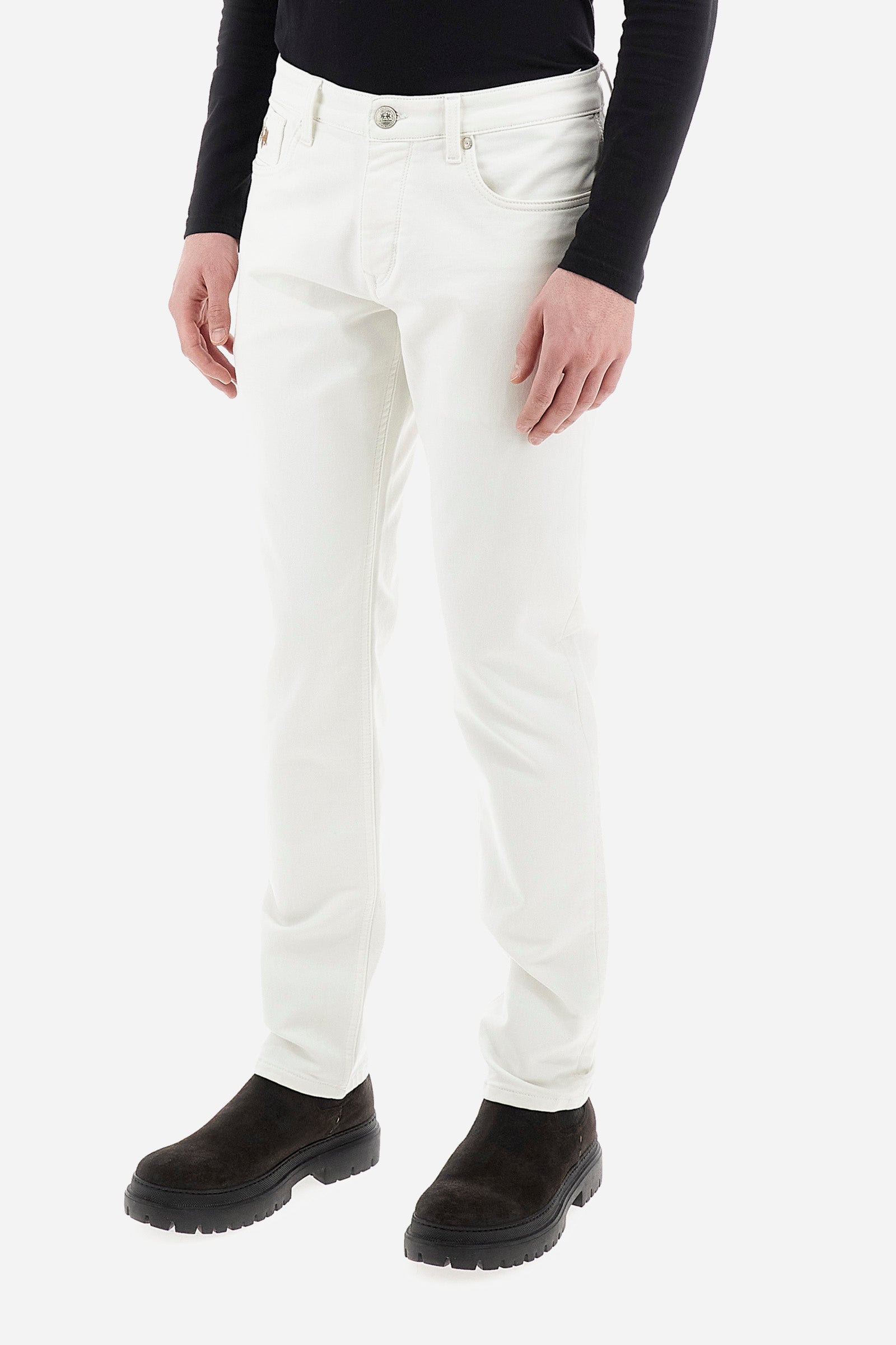 Pantaloni uomo tapered fit - Waldi - Optic White
