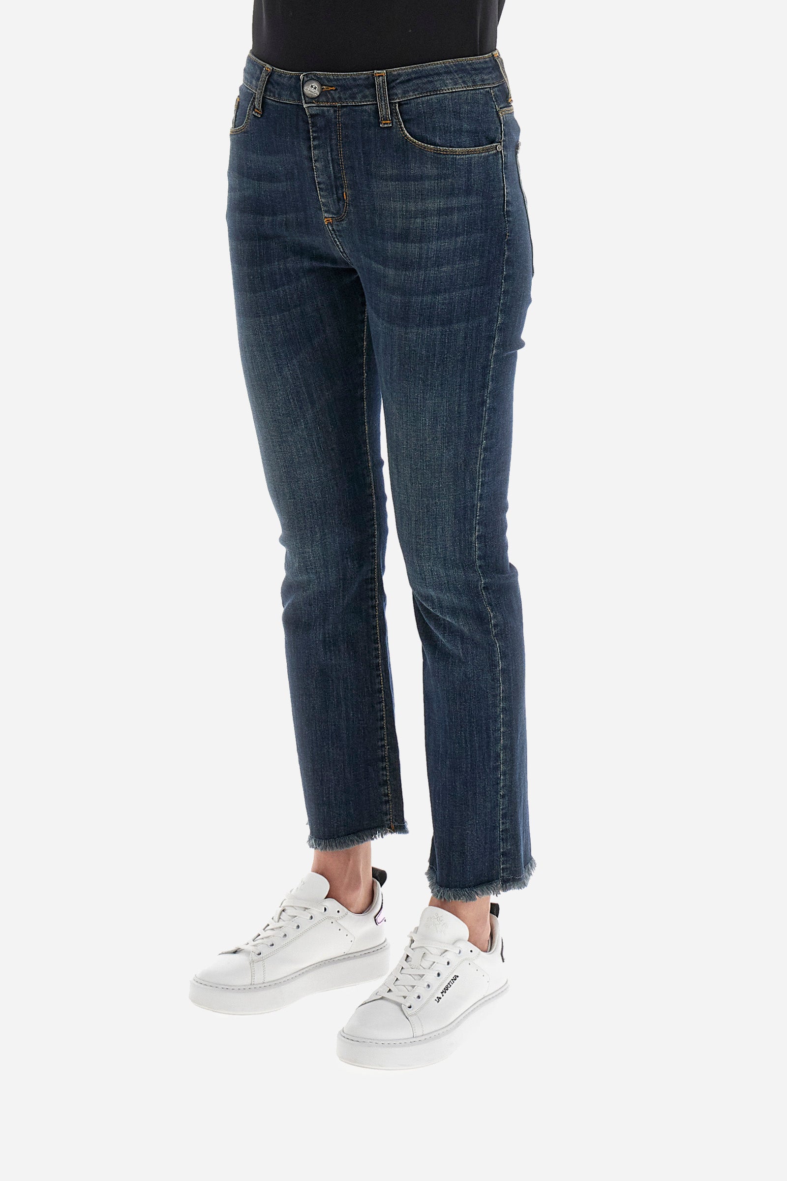 Pantaloni donna jeans regular fit - Wendelle - Medium Indigo Denim