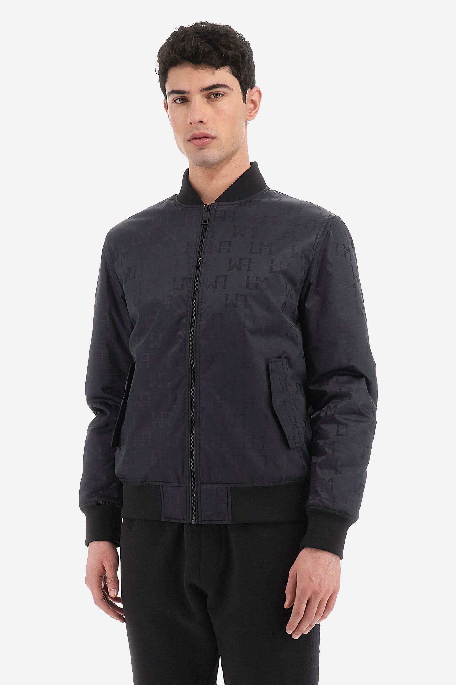Outdoor bomber uomo regular fit - Witold - Black