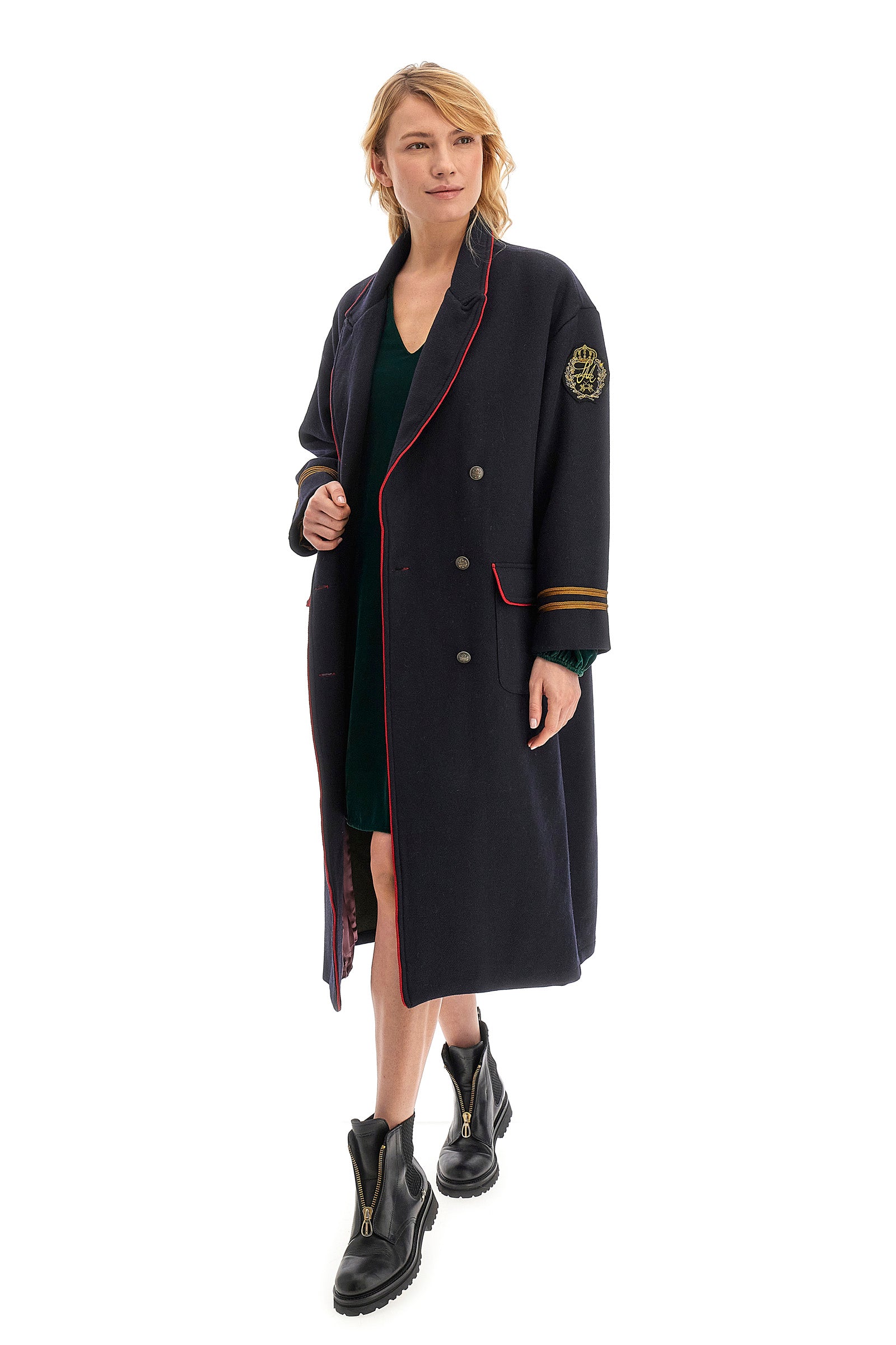 Outdoor cappotto lungo donna regular fit - Whitmore - Navy Blazer