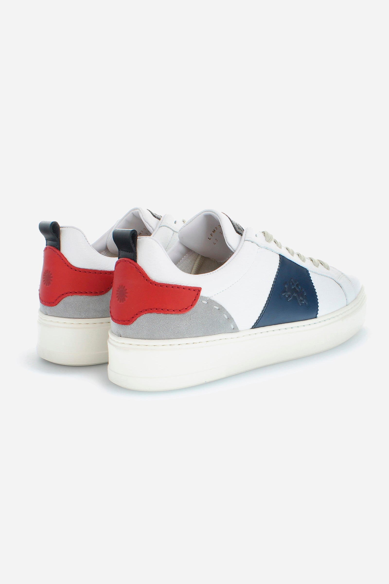 MAN BUTTERO SNEAKERS - WHITE/BLUE