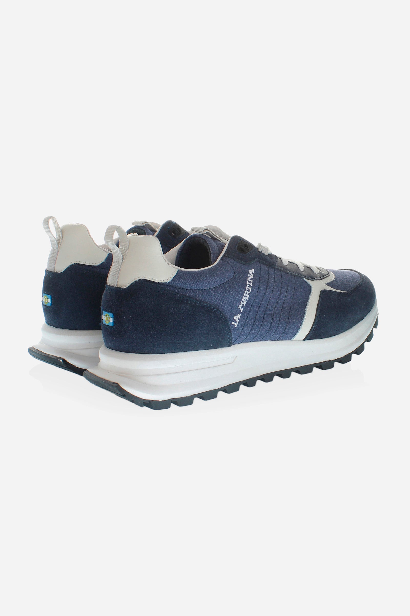 MAN SUEDE RUNNING - BLUE/BLUE