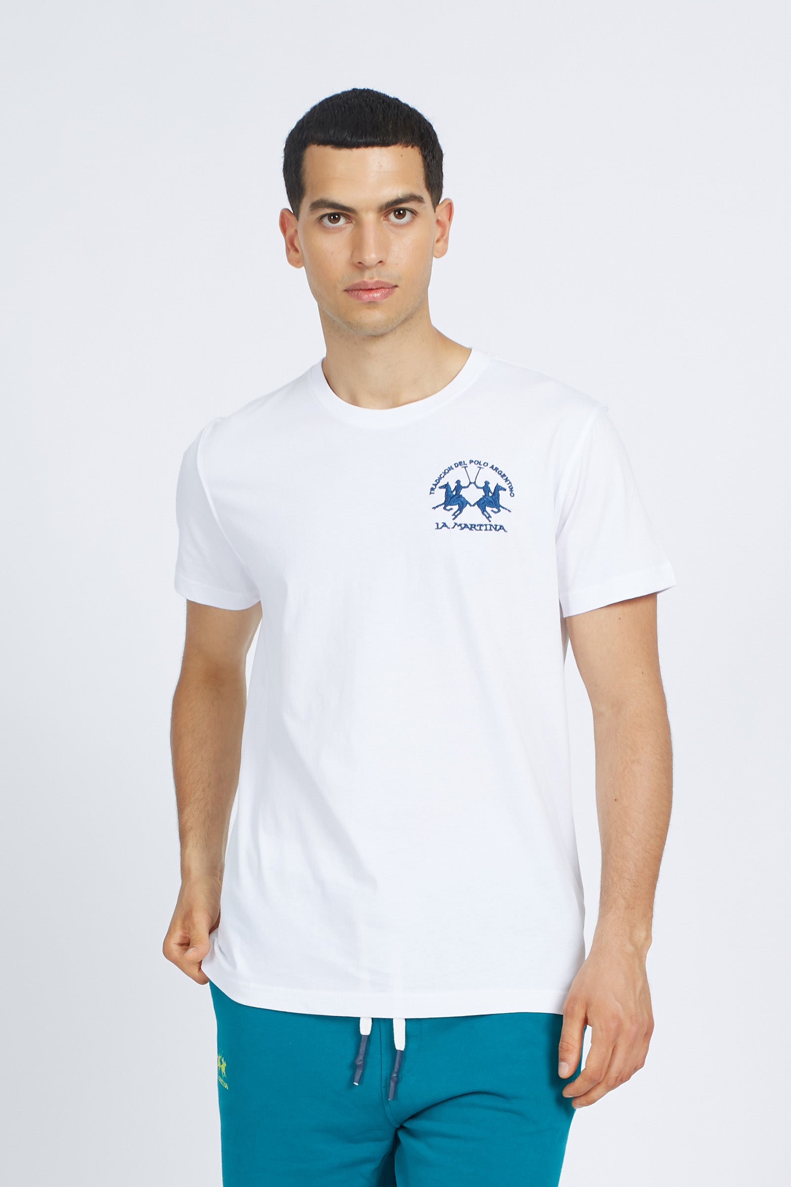 T-shirt da uomo a maniche corte 100% cotone regular fit- Vernie - Optic White