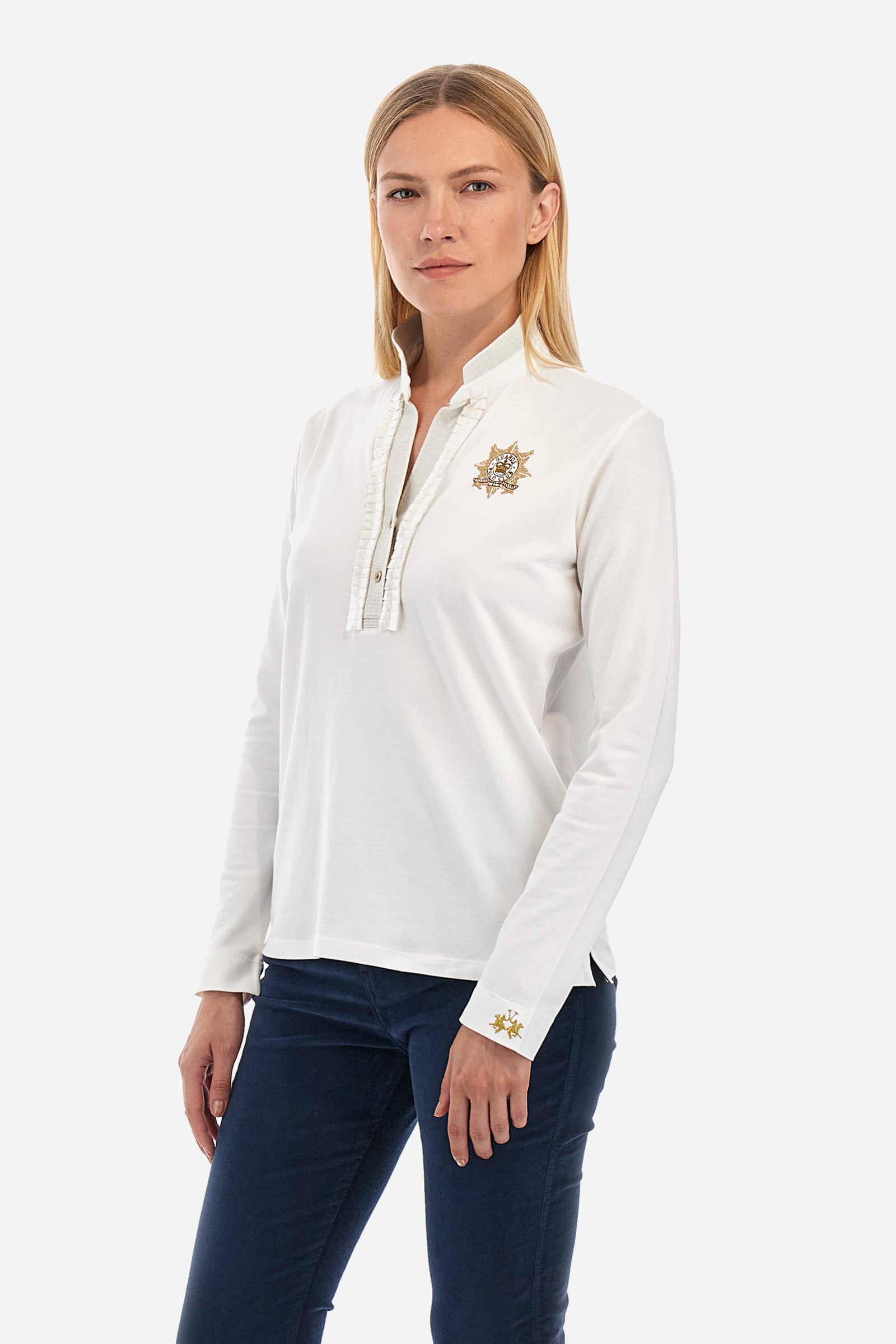 Polo donna regular fit - Warna - Off White