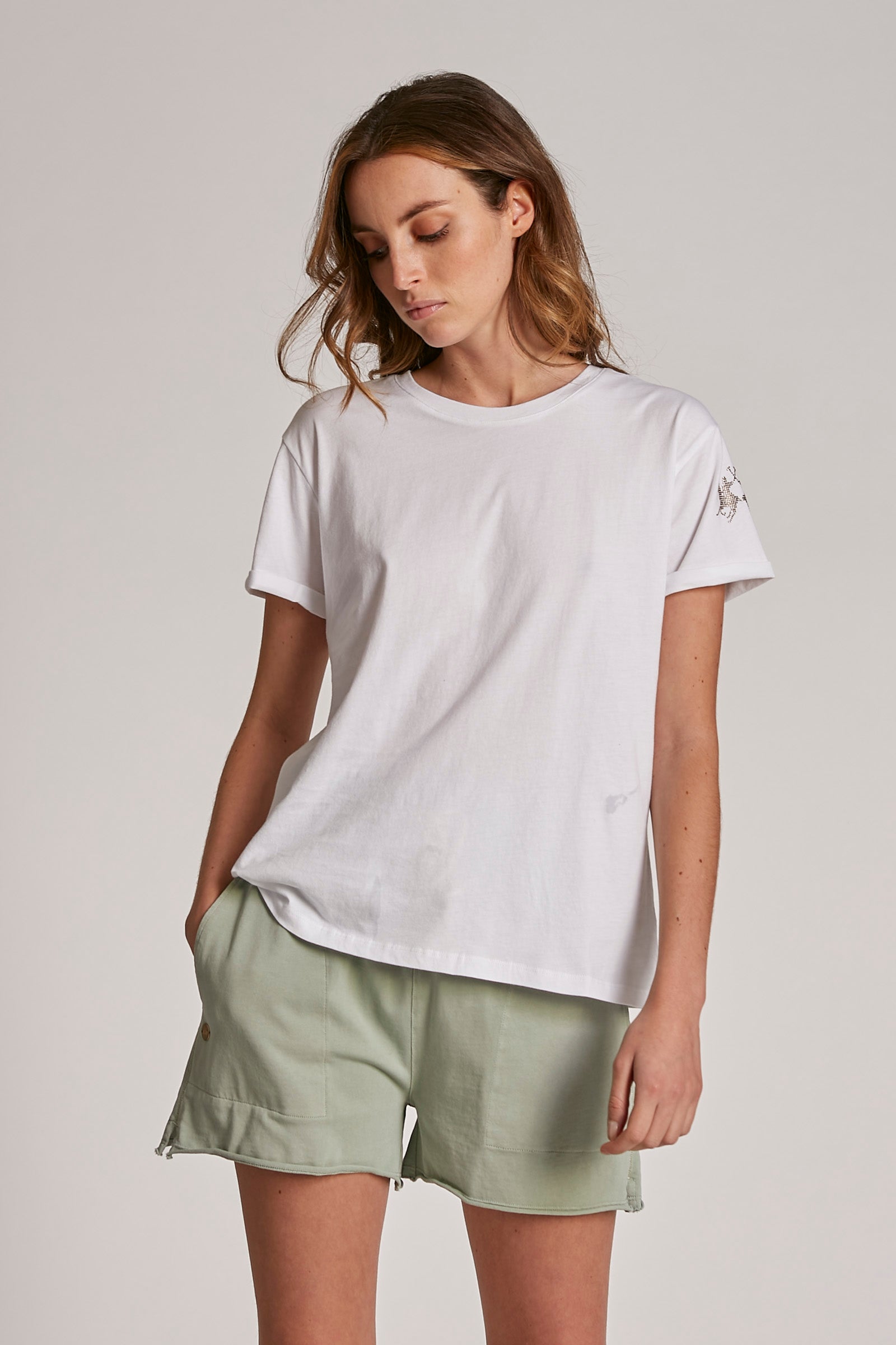 T-shirt regular fit in cotone - Alba