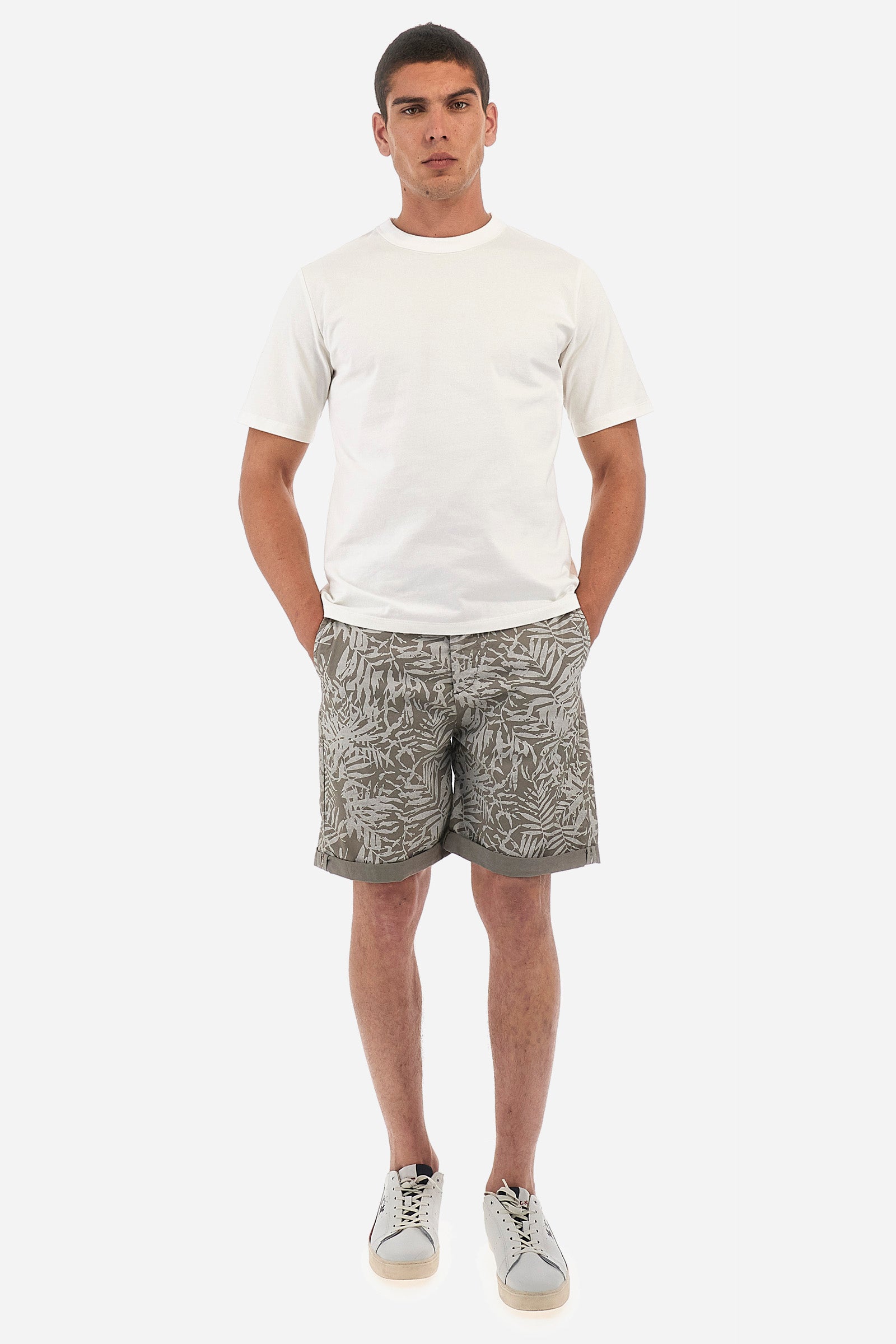 T-shirt da uomo a maniche corte 100% cotone regular fit - Villiers - Off White
