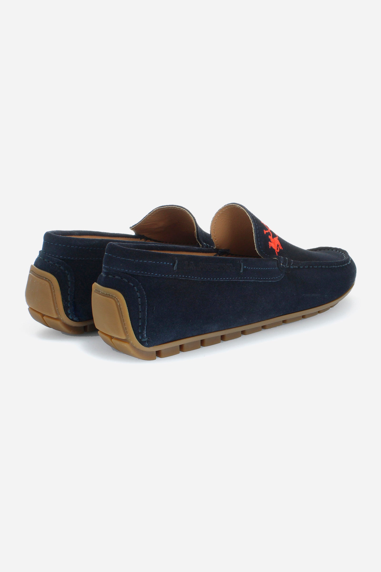 MAN SUEDE MOCCASIN - BLUE