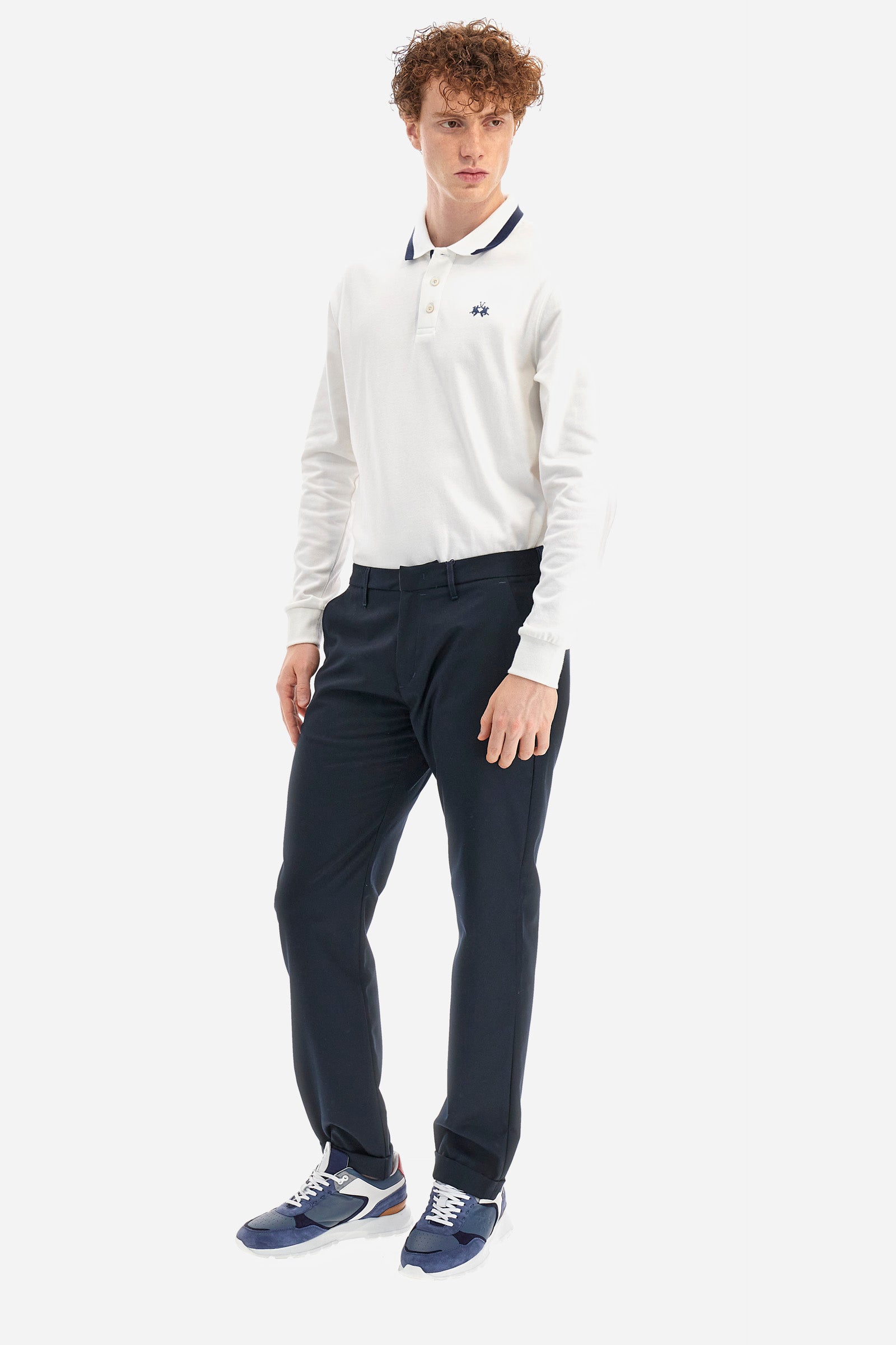 Pantaloni chino regular fit - Waltraud - Navy