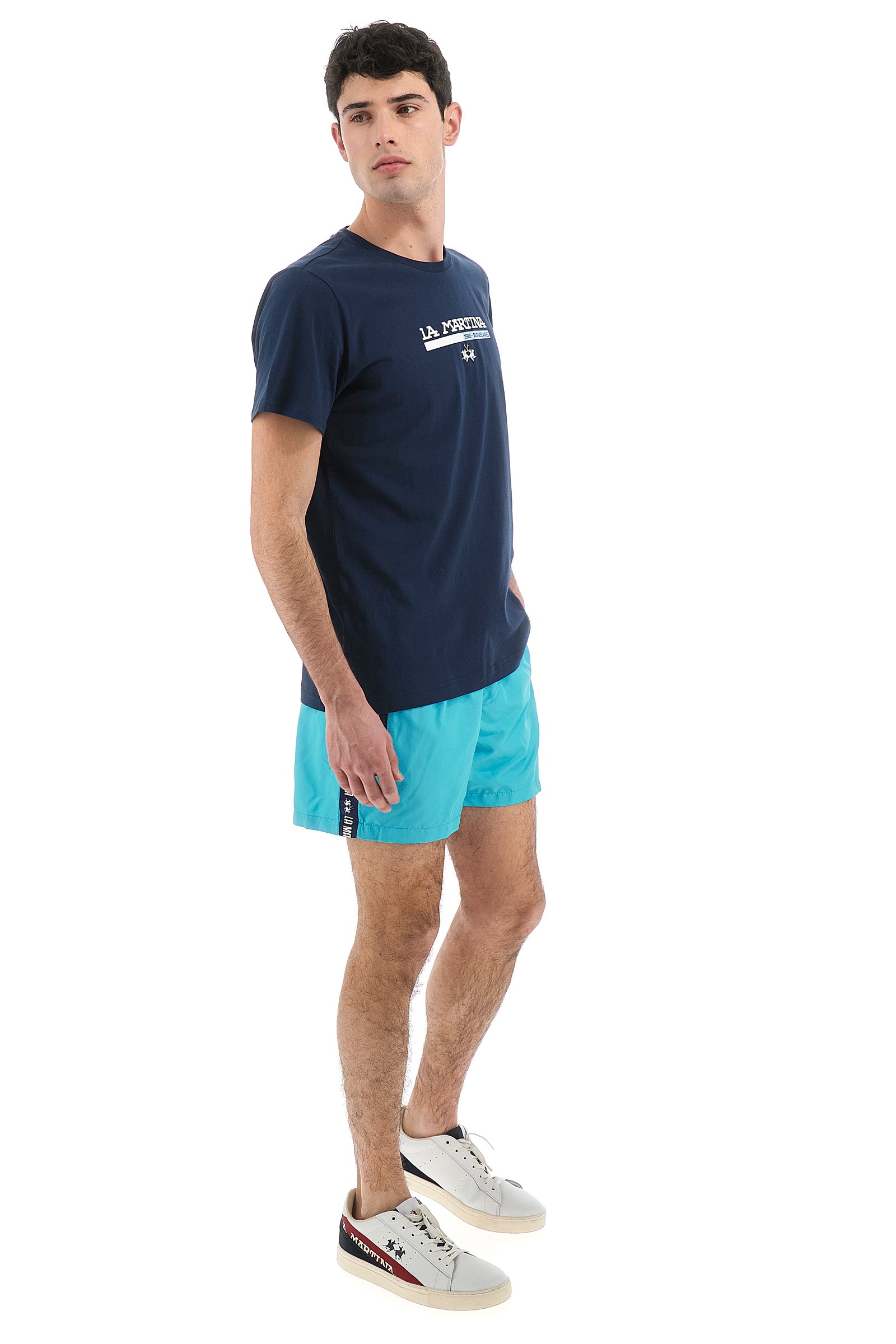 Costume da bagno uomo con coulisse in vita regular fit- Vasiliso - Blue Atoll