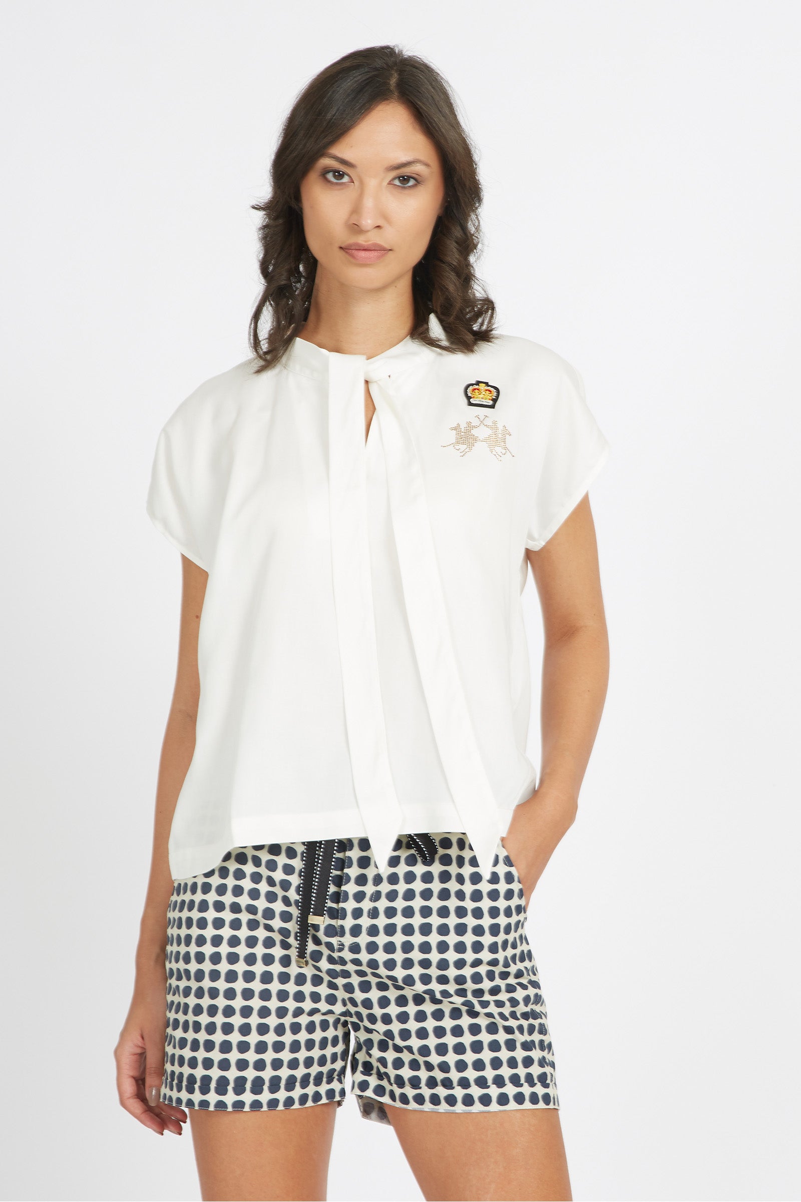 Camicia donna lyocell regular fit - Vaesna - Off White