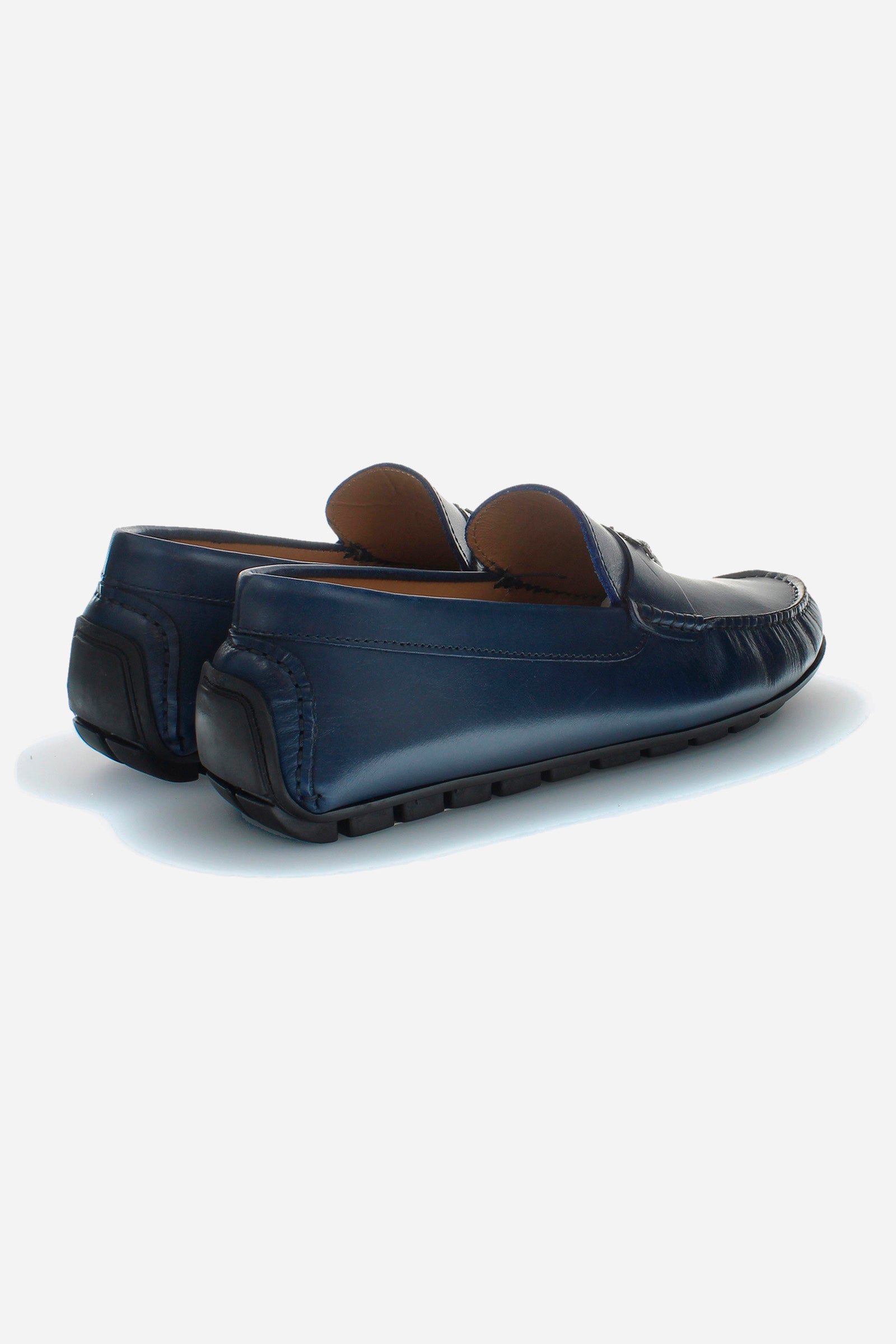 MAN BUTTERO MOCCASIN - BLUE